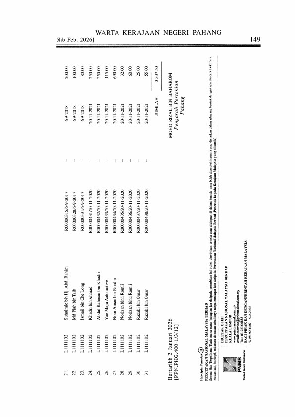 Deposit Tender conv 2